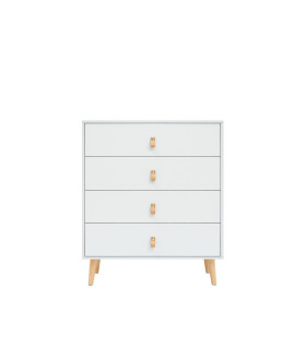 CÓMODA ANZIO BLANCA 4 CAJONES