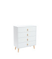 CÓMODA ANZIO BLANCA 4 CAJONES