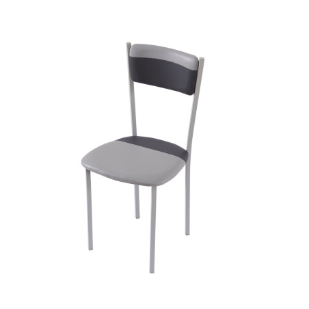Pack de 4 Sillas Peonia negra y gris