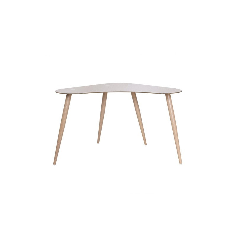 MESA ESCRITORIO POLARIS MARRÓN PATA ASERRADA