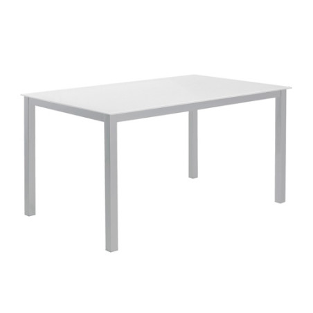 MESA CADELL FIJA 140 GRIS TAPA BLANCA