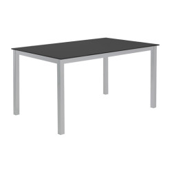 MESA CADELL FIJA 140 GRIS TAPA NEGRA
