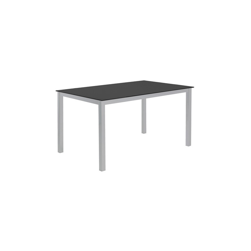 MESA CADELL FIJA 140 GRIS TAPA NEGRA