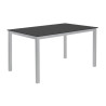 MESA CADELL FIJA 140 GRIS TAPA NEGRA