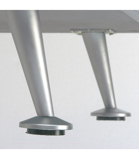 MESA DE TV RETRO PLATA