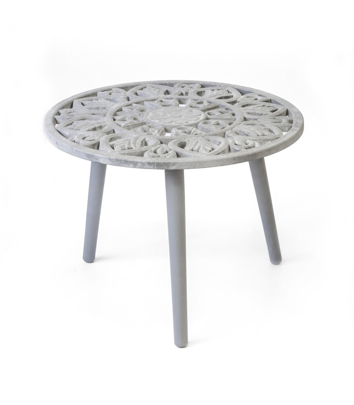 MESA GRABADOS PEQUEÑA GRIS