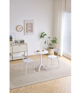 MESA REDONDA PRINCETON BLANCA 60CM