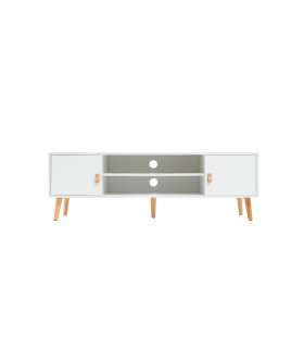 MESA TV ANZIO BLANCA TIRADOR PU