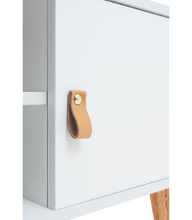 MESA TV ANZIO BLANCA TIRADOR PU