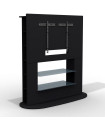 MESA TV MURAL NAIRE 1350x1429x525mm