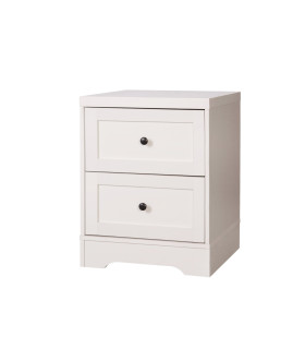 MESITA OTTAVIA 2 CAJONES BLANCA