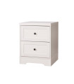 MESITA OTTAVIA 2 CAJONES BLANCA