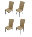 PACK 4 SILLAS TRENTON BEIGE ARENA