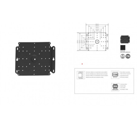 SOPORTE TV SENCILLO 14" PLATA (copia)