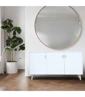 APARADOR ANZIO 3 PUERTAS TIRADOR PU